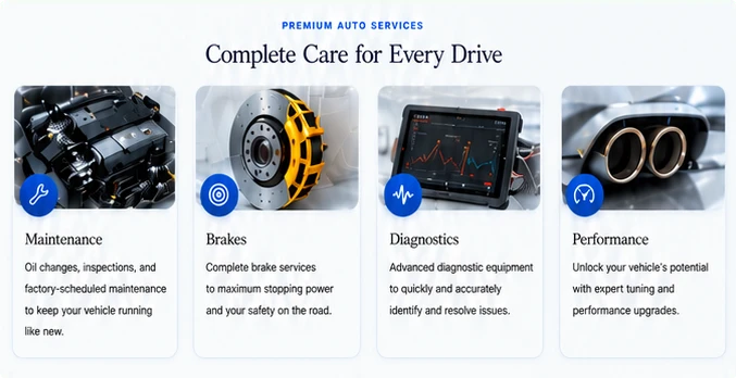 Services section preview