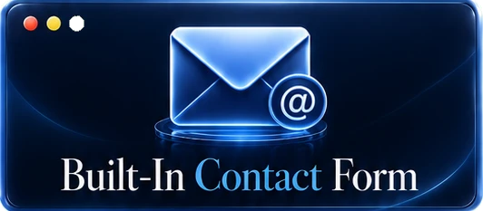 Built-In Contact Form — hover